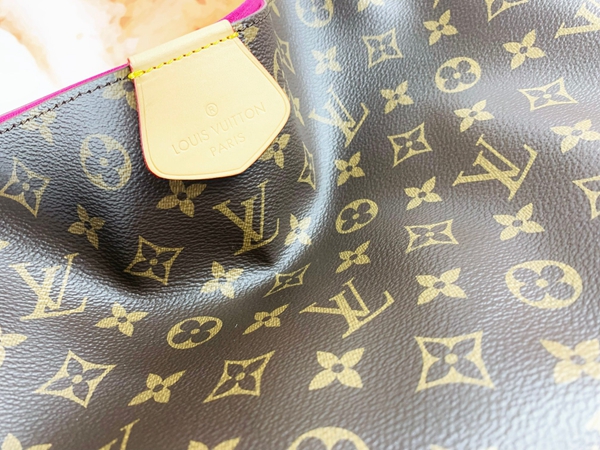 ルイヴィトンバッグ素材ディテール